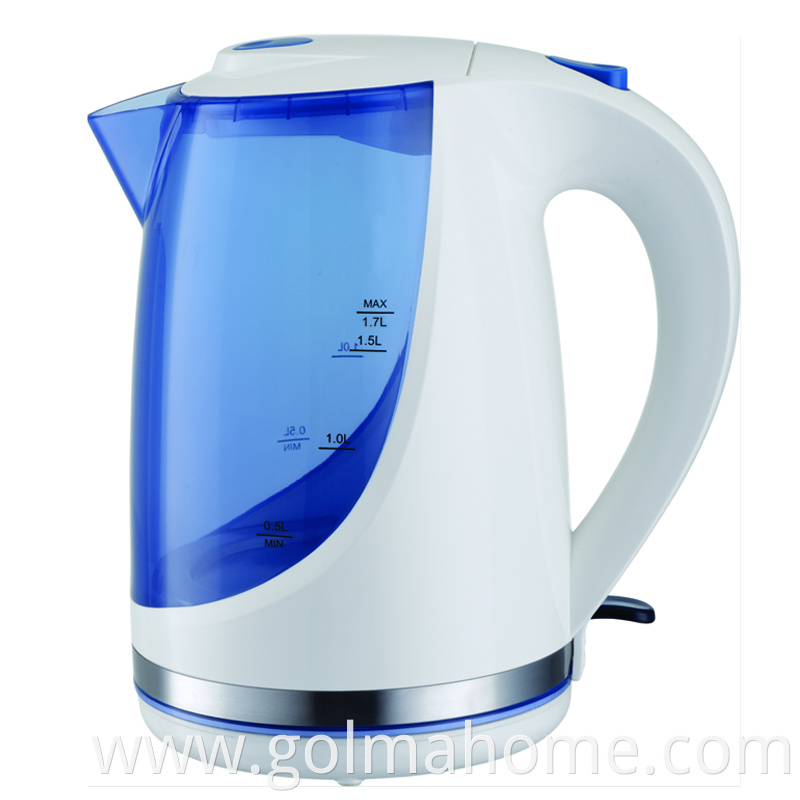New 1.7L Electric Double Wall Kettle Seamless Stainless Steel Electric Water Kettle with auto power off system